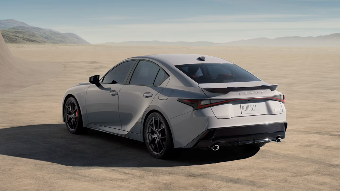 Iridium silver 2026 Lexus IS 350 F SPORT parked